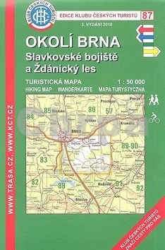 KČT 87 Okolí Brna, Slavkovské bojiště a Ždánský les 1:50T