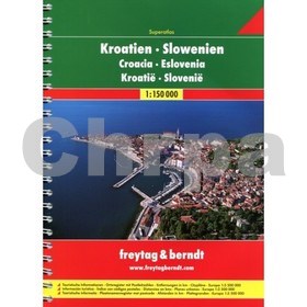 AA Chorvatsko-Slovinsko A4 atlas 1:150 000