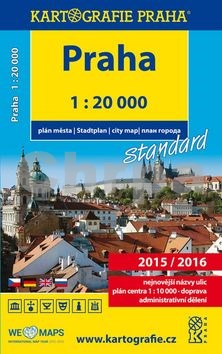 Praha plán města 1:20 000