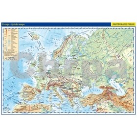 Evropa příruční mapa