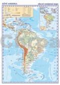 Jižní Amerika Obecně zeměpisná mapa