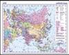 Asie příruční politická mapa